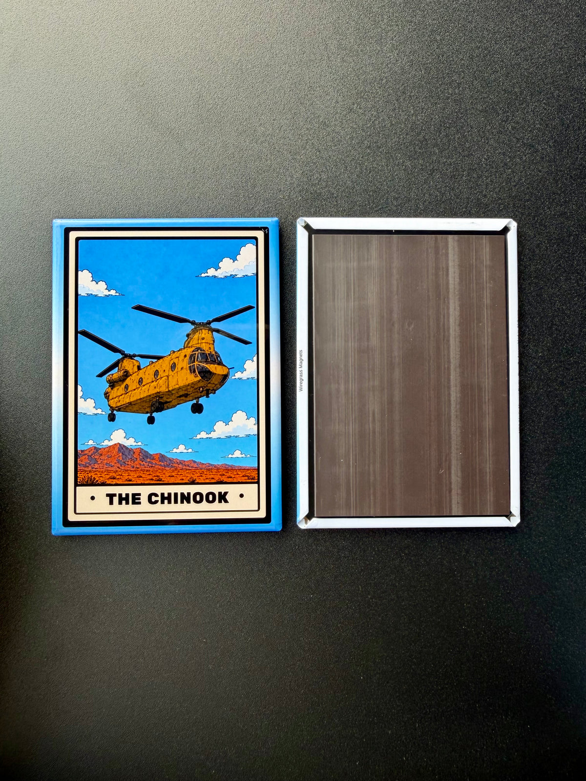 CH-47 Chinook Helicopter Magnet - 3.5 x 2.5” - Original Design Made in USA