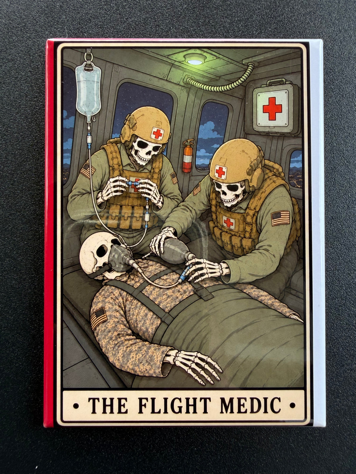 HH-60 Black Hawk Medevac Flight Medic Helicopter Magnet - 3.5 x 2.5” - Original Design Made in USA (Copy)