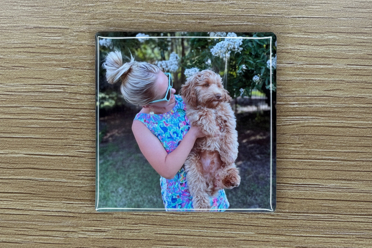 2 x 2" Square Custom Photo Magnets