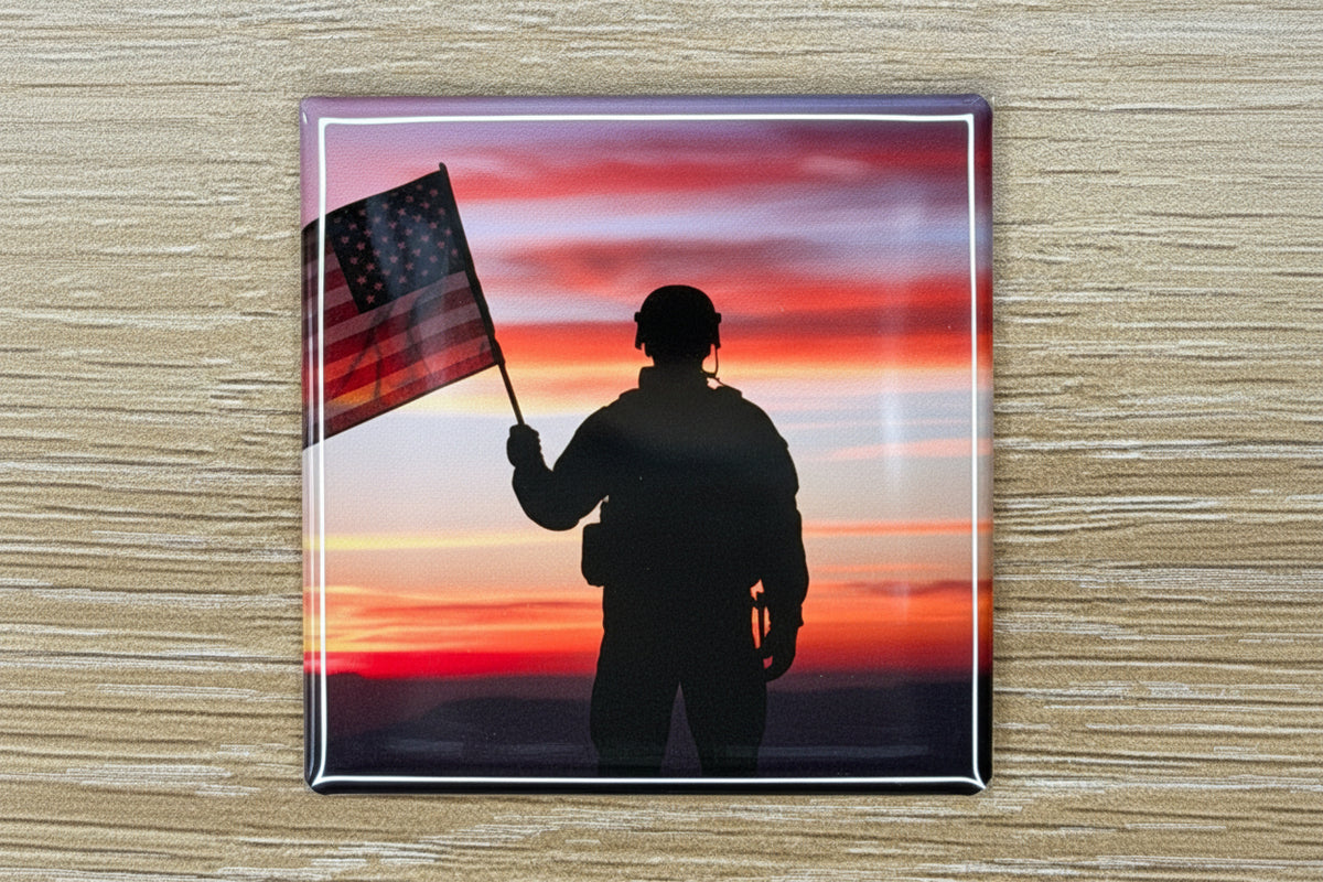 2 x 2" Square Custom Photo Magnets