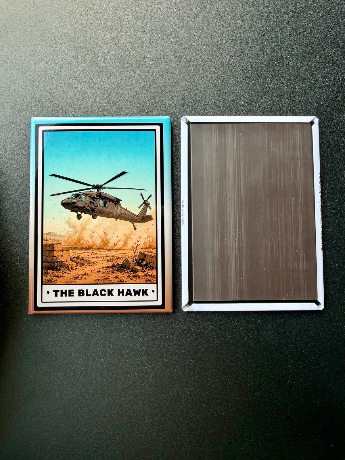 UH-60 Black Hawk Helicopter Magnet - 3.5 x 2.5” - Original Design Made in USA