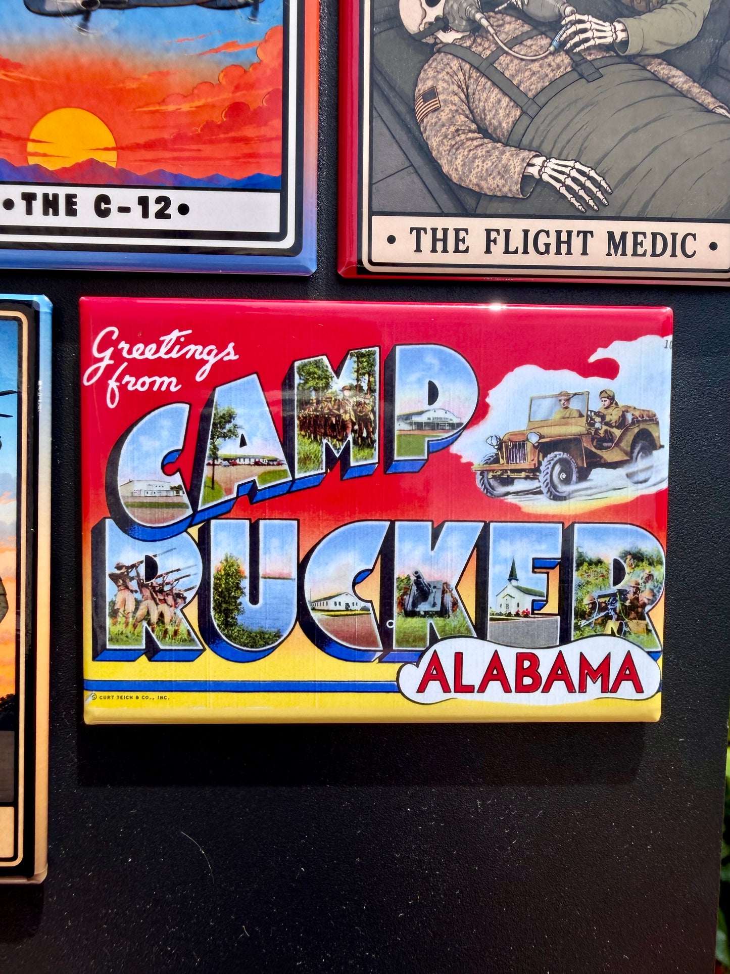 Fort Rucker Army Aviation Magnets - Helicopter and Fixed Wing Collection