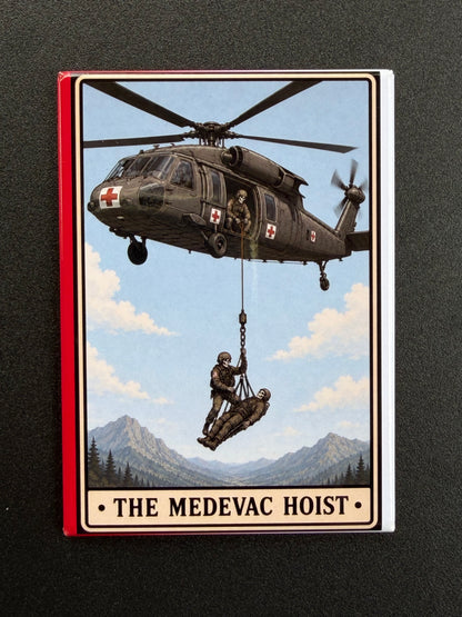 HH-60 Black Hawk Medevac Helicopter Magnet - 3.5 x 2.5” - Original Design Made in USA
