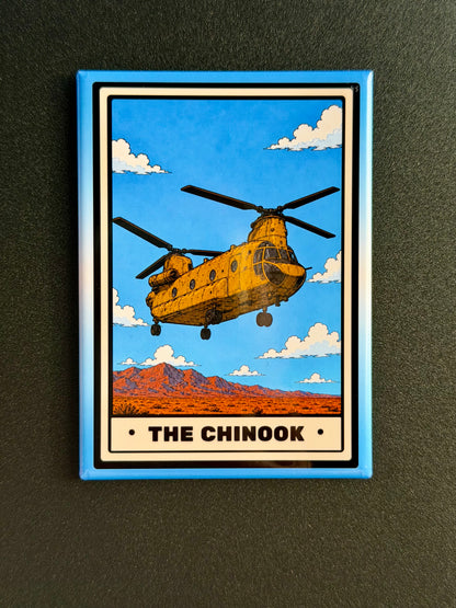 CH-47 Chinook Helicopter Magnet - 3.5 x 2.5” - Original Design Made in USA