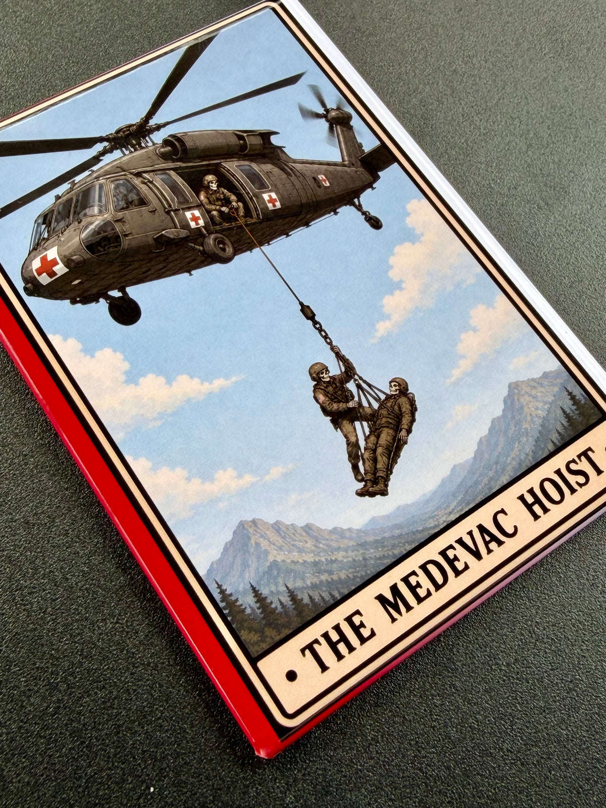 HH-60 Black Hawk Medevac Helicopter Magnet - 3.5 x 2.5” - Original Design Made in USA