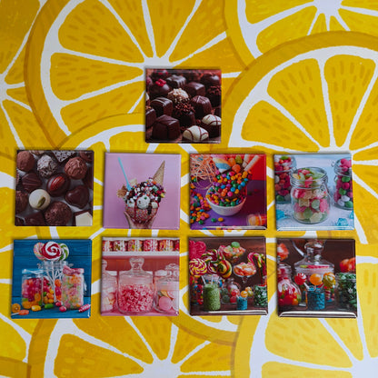 Set of 9 Custom 2 x 2 Photo Magnets