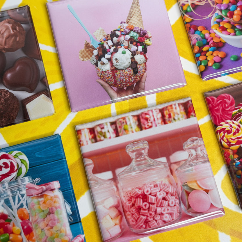 Set of 9 Custom 2 x 2 Photo Magnets