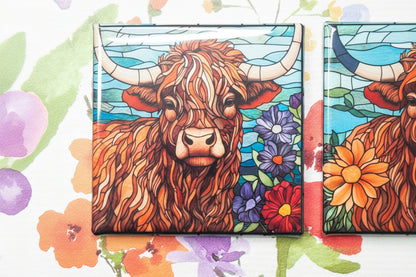 Highland Cow Set of 2 Magnets