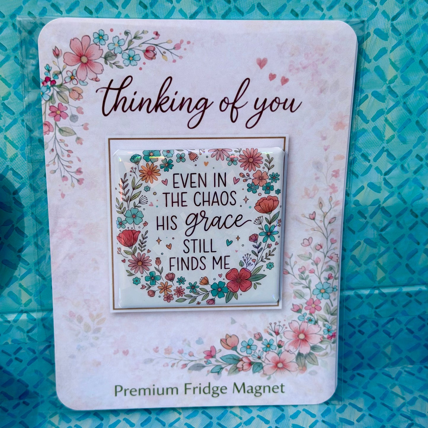 HIS Grace Still Finds Me Gift - Premium Fridge Magnet