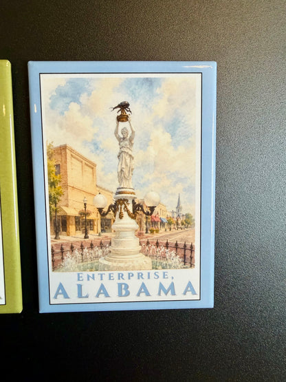 Enterprise Boll Weevil Monument Magnet - Made in the Wiregrass 3.5 x 2.5"