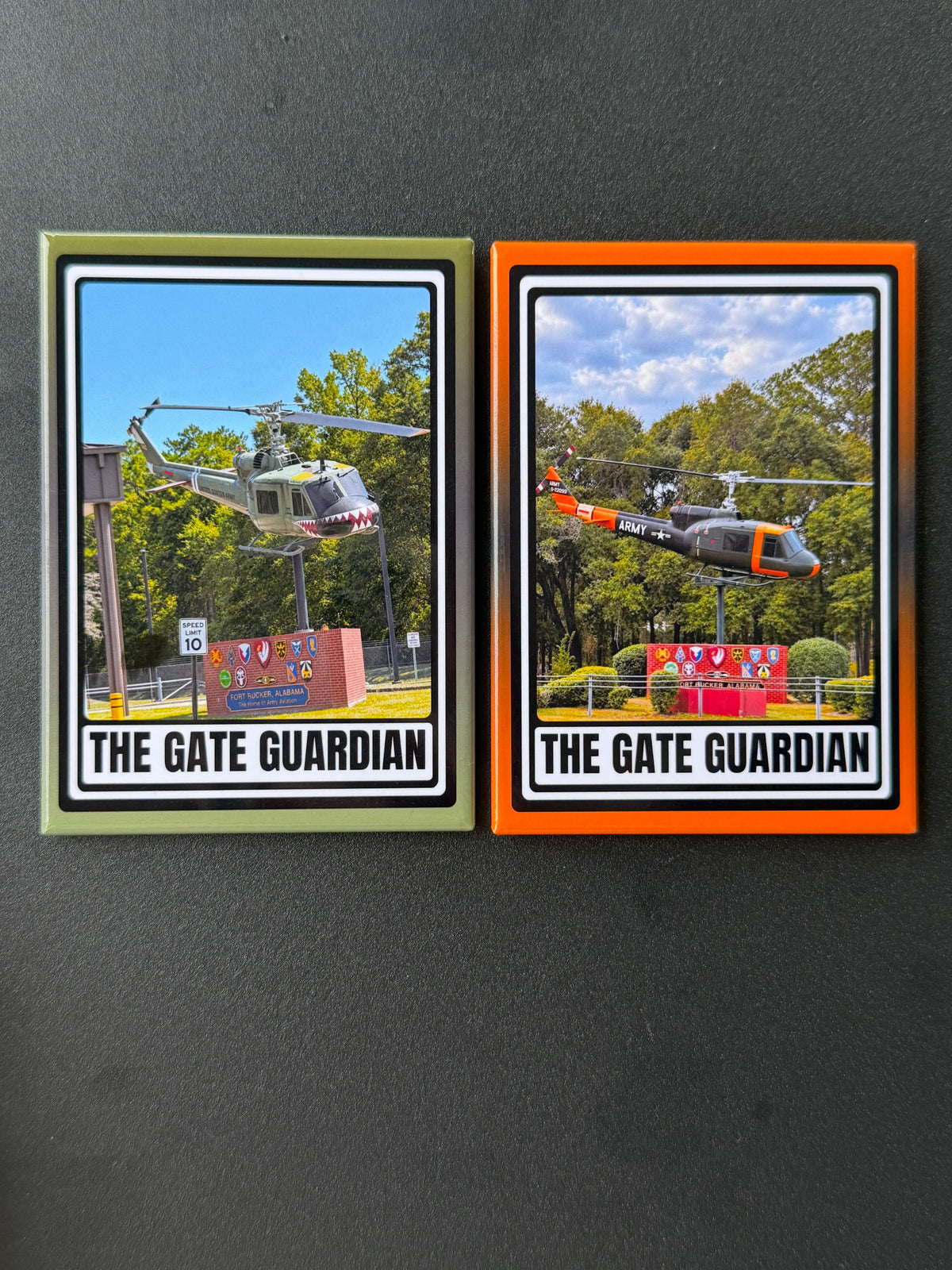 The Gate Guardian Fridge Magnet Duo - Fort Rucker Army Aviation