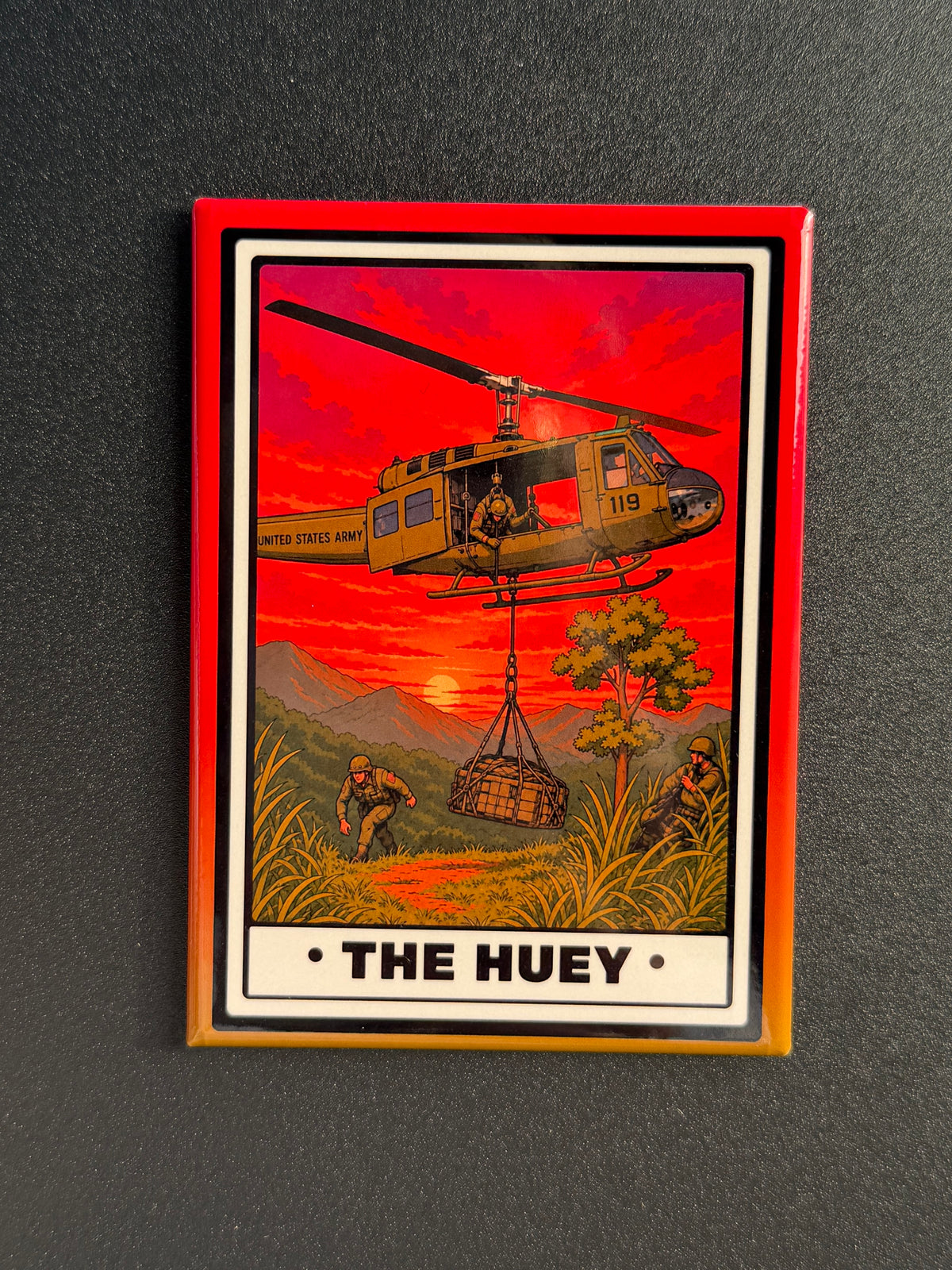 UH-1 Huey Helicopter Magnet