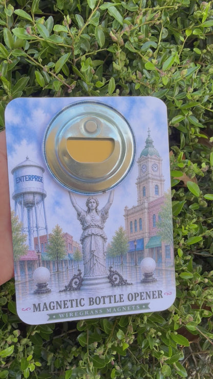 The Boll Weevil Monument Magnetic Bottle Opener