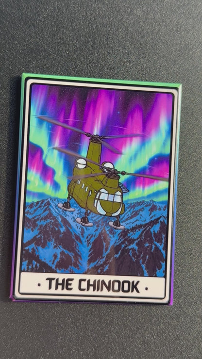 CH-47 Chinook Artic Warrior Helicopter Magnet - 3.5 x 2.5” - Original Design Made in USA